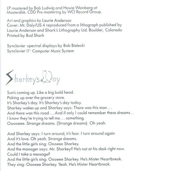 Laurie Anderson - Mister Heartbreak (CD, Album, RE) - Image 5