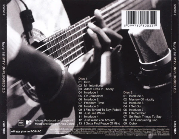 Lauryn Hill - MTV Unplugged 2.0 (2xCD, Album) - Image 2