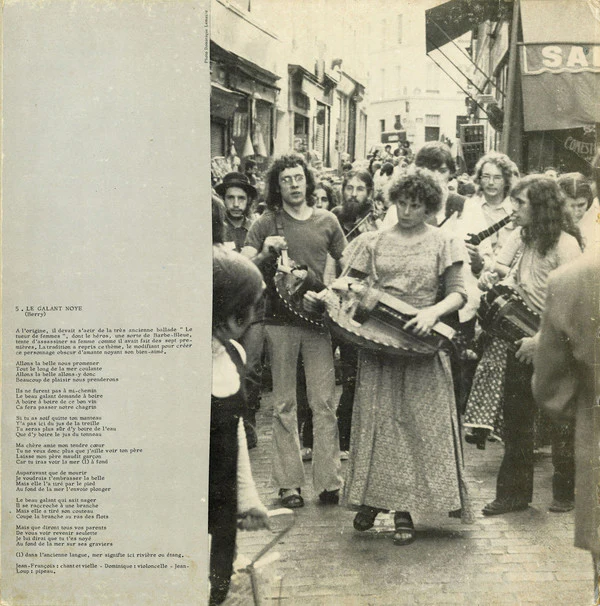 Le Bourdon avec Emmanuelle Parrenin, Jean-Loup Baly, Jean-François Dutertre, Dominique Regef - Le Galant Noyé - Ballades Et Chansons Traditionnelles Françaises (LP, Album, Gat) - Image 5