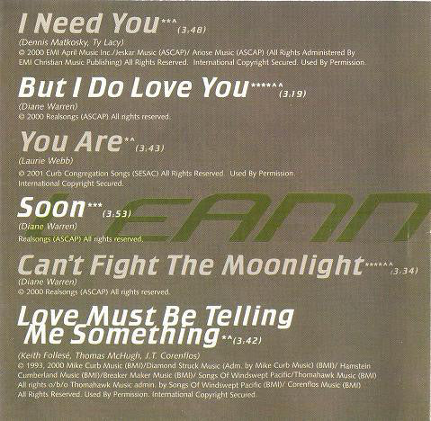 LeAnn Rimes - I Need You (CD, Comp) - Image 4