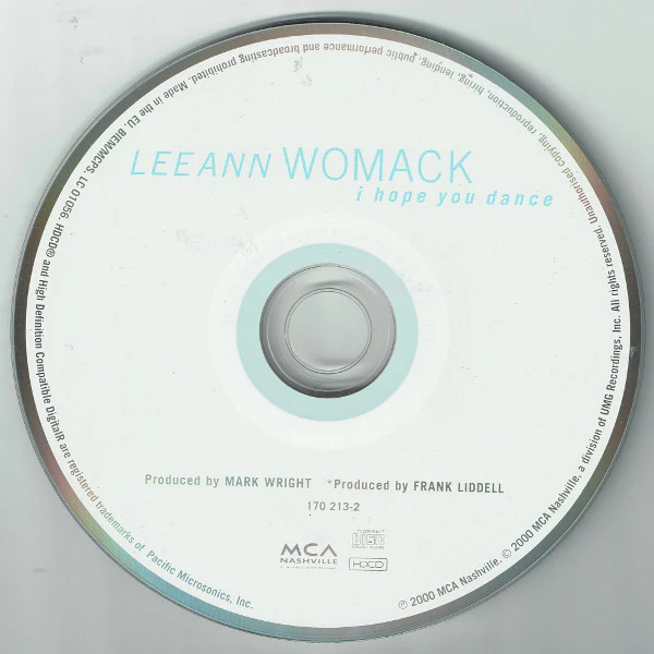 Lee Ann Womack - I Hope You Dance (HDCD, Album, Enh) - Image 4