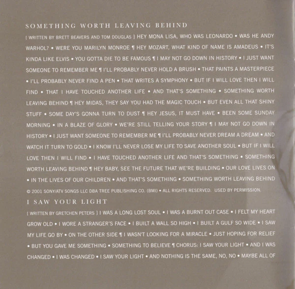 Lee Ann Womack - Something Worth Leaving Behind (HDCD, Album) - Image 4