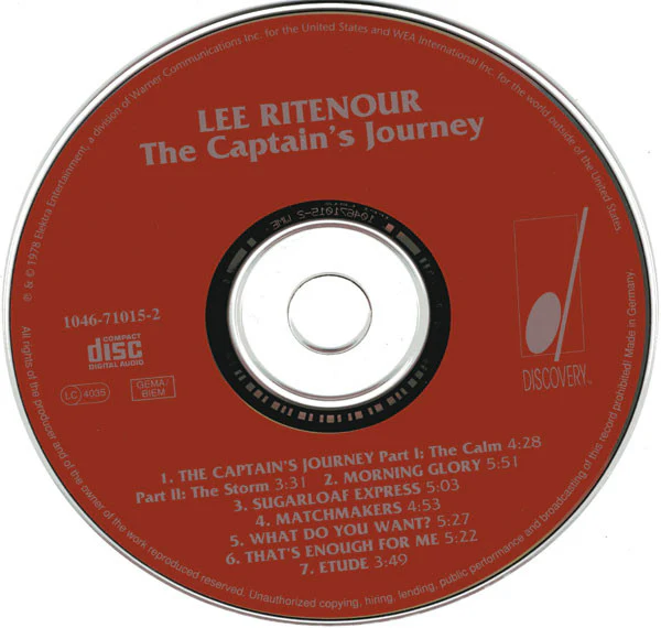 Lee Ritenour - The Captain's Journey (CD, Album) - Image 4