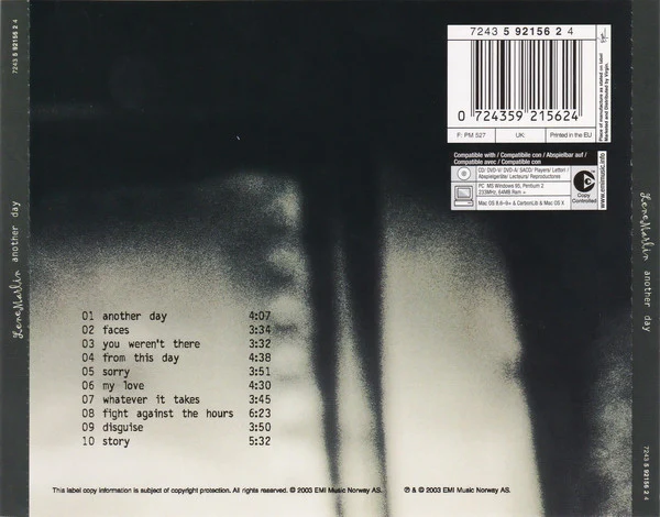 Lene Marlin - Another Day (HDCD, Album, Copy Prot.) - Image 2