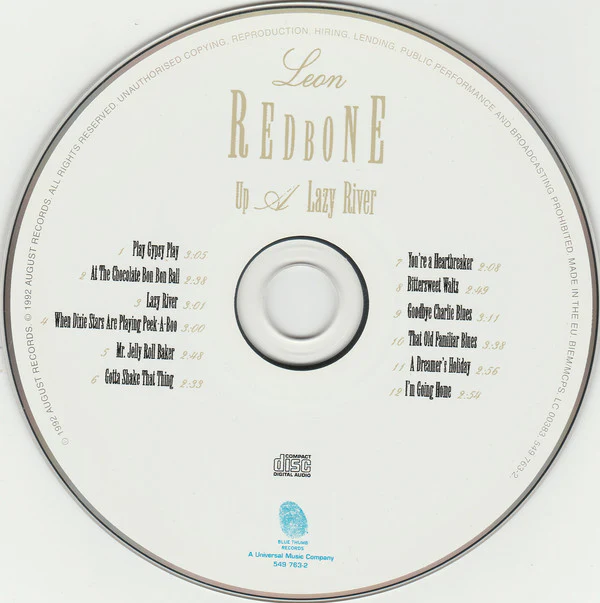 Leon Redbone - Up A Lazy River (CD, Album, RE) - Image 5