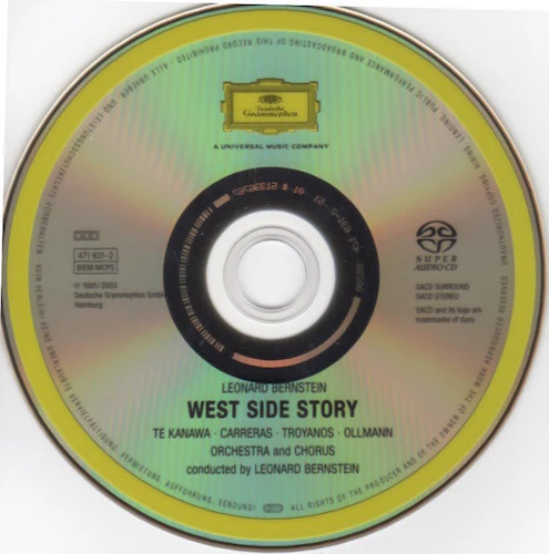 Leonard Bernstein · Kiri Te Kanawa · José Carreras · Tatiana Troyanos · Kurt Ollmann · Marilyn Horne - West Side Story (SACD, Multichannel, Album, RM) - Image 4