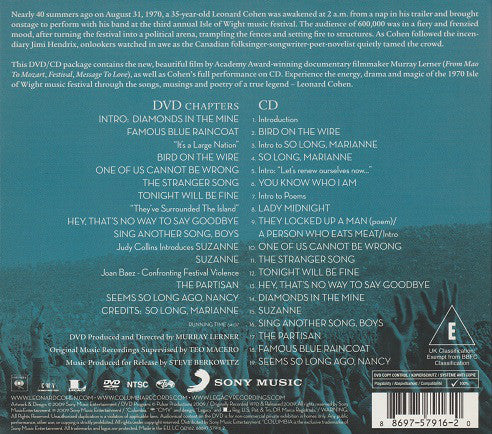 Leonard Cohen - Live At The Isle Of Wight 1970 (CD, Album + DVD-V, Copy Prot., NTSC, Dig) - Image 2