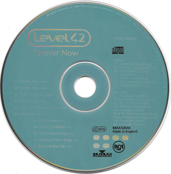 Level 42 - Forever Now (CD, Album) - Image 3