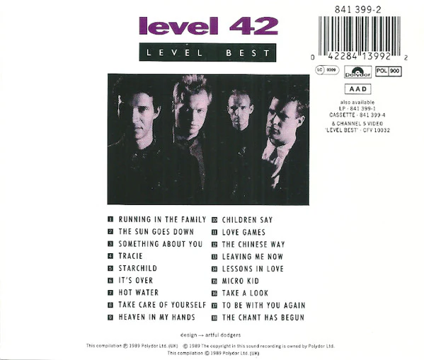 Level 42 - Level Best (A Collection Of Their Greatest Hits) (CD, Comp) - Image 2