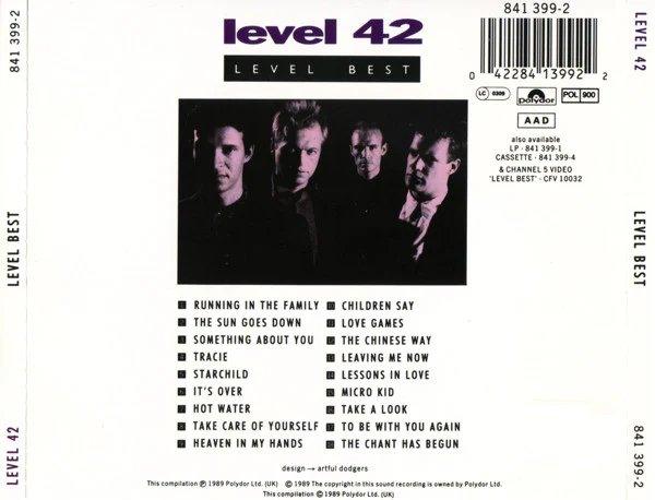 Level 42 - Level Best (A Collection Of Their Greatest Hits) (CD, Comp) - Image 3