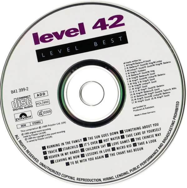 Level 42 - Level Best (A Collection Of Their Greatest Hits) (CD, Comp) - Image 4