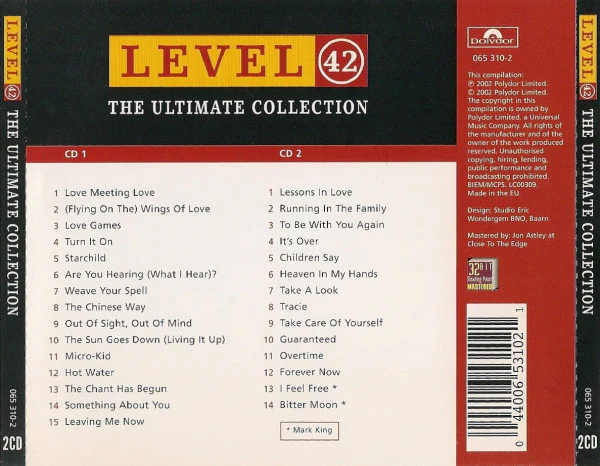 Level 42 - The Ultimate Collection (2xCD, Comp, RM) - Image 2