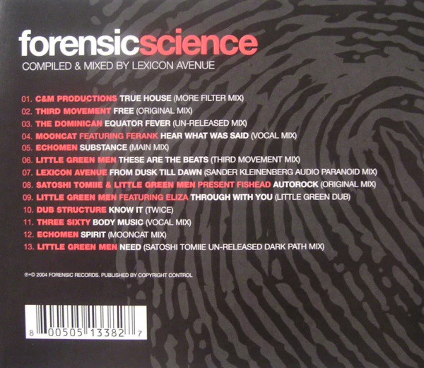Lexicon Avenue - Forensic Science Exhibit.A (CD, Comp, Mixed) - Image 2