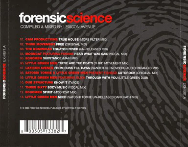 Lexicon Avenue - Forensic Science Exhibit.A (CD, Comp, Mixed) - Image 4