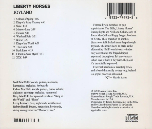 Liberty Horses - Joyland (CD, Album) - Image 3