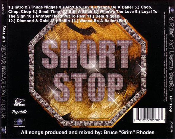 Lil' Troy - Sittin' Fat Down South (CD, Album, RE) - Image 2