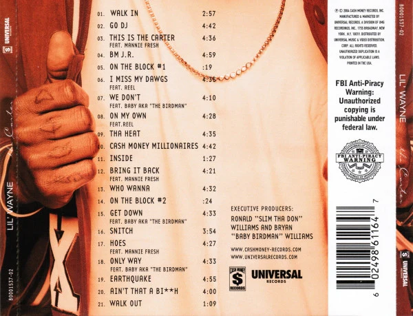 Lil' Wayne* - Tha Carter (CD, Album) - Image 2