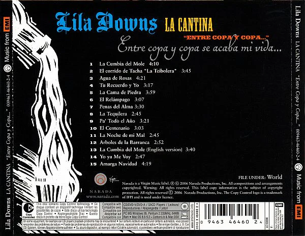 Lila Downs - La Cantina "Entre Copa Y Copa..." (CD, Album, Copy Prot.) - Image 2