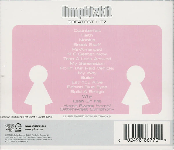 Limpbizkit* - Greatest Hitz (CD, Comp) - Image 2
