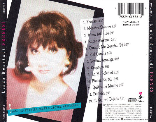 Linda Ronstadt - Frenesí (CD) - Image 2
