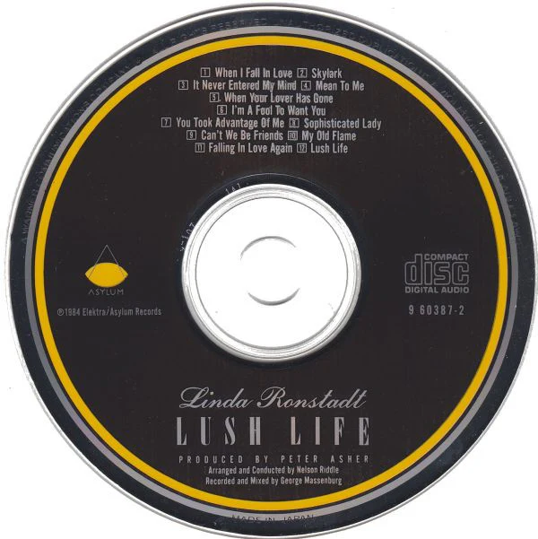 Linda Ronstadt With Nelson Riddle & His Orchestra* - Lush Life (CD, Album) - Image 3
