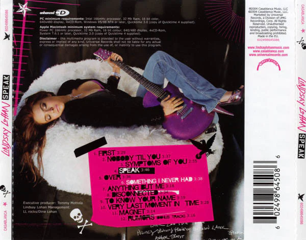 Lindsay Lohan - Speak (CD, Album, Enh) - Image 2