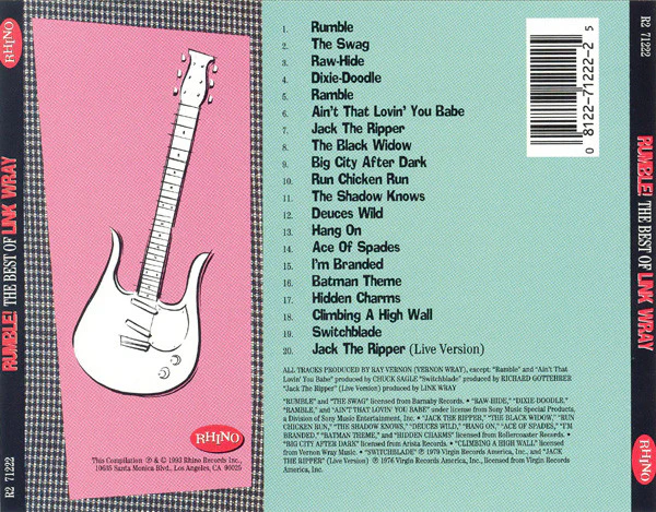 Link Wray - Rumble! The Best Of Link Wray (CD, Comp, RM) - Image 2
