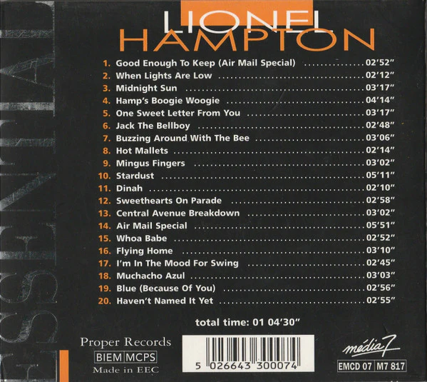 Lionel Hampton - Lionel Hampton (CD, Comp) - Image 2