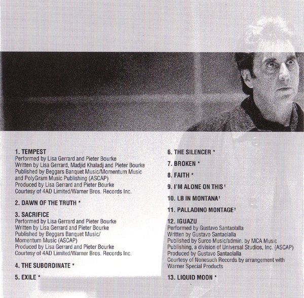 Lisa Gerrard And Pieter Bourke - The Insider (Music From The Motion Picture) (CD, Comp) - Image 5
