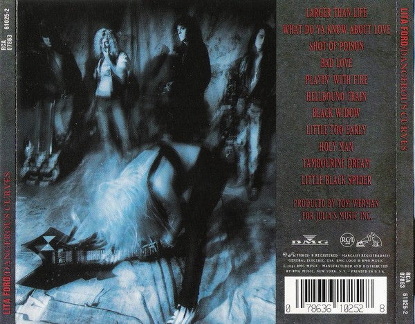 Lita Ford - Dangerous Curves (CD, Album) - Image 2