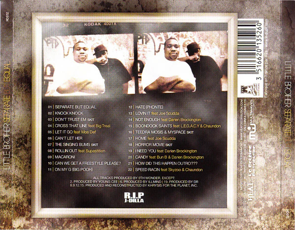 Little Brother & DJ Drama - Separate But Equal (CD, Mixed) - Image 2