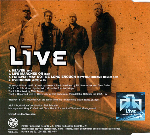 Live - Heaven (CD, Maxi) - Image 3