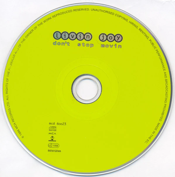 Livin Joy* - Don't Stop Movin (CD, Album) - Image 3
