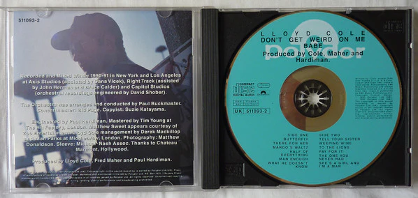 Lloyd Cole - Don't Get Weird On Me Babe (CD, Album) - Image 2