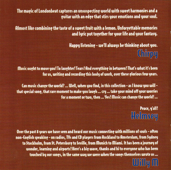 Londonbeat - Best! The Singles (CD, Comp, RP) - Image 4