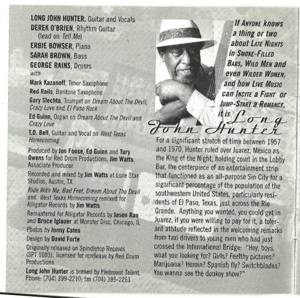 Long John Hunter - Ride With Me (CD, Album, RE, RM) - Image 5
