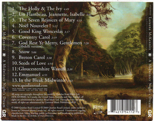 Loreena McKennitt - A Midwinter Night's Dream (CD, Album) - Image 3