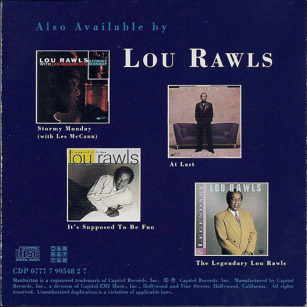 Lou Rawls - Portrait Of The Blues (CD, Album) - Image 4