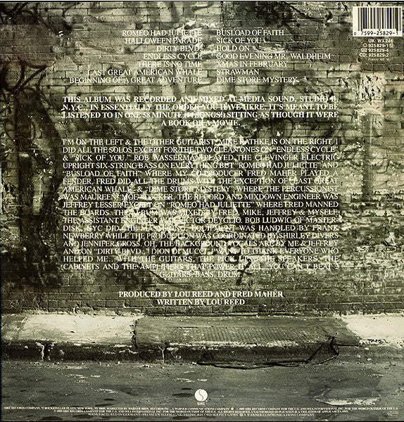 Lou Reed - New York (LP, Album) - Image 2