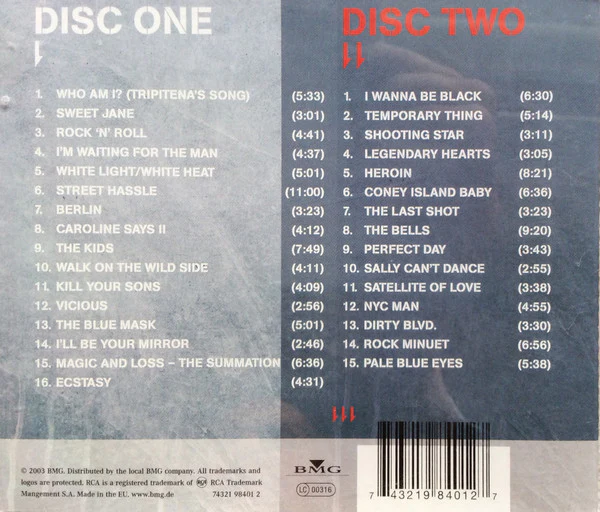 Lou Reed - NYC Man (2xCD, Comp, RM) - Image 2