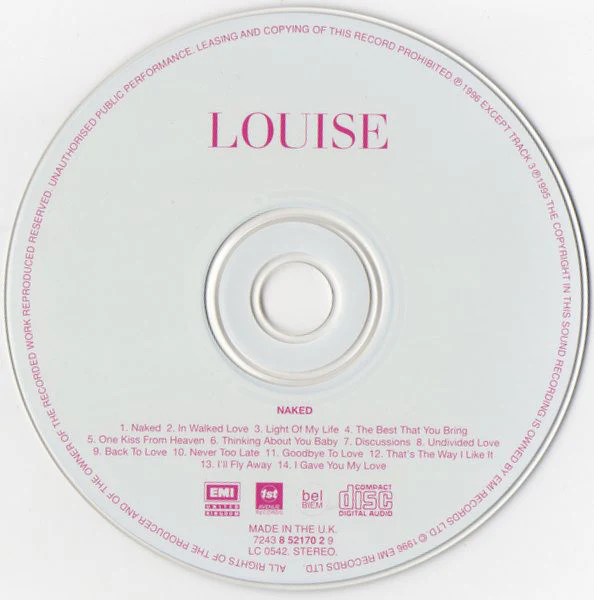 Louise - Naked (CD, Album) - Image 3
