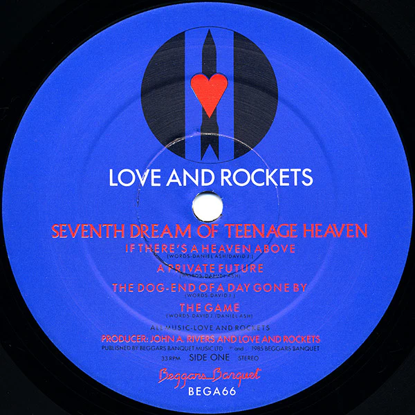 Love And Rockets - Seventh Dream Of Teenage Heaven (LP, Album, Gat) - Image 5