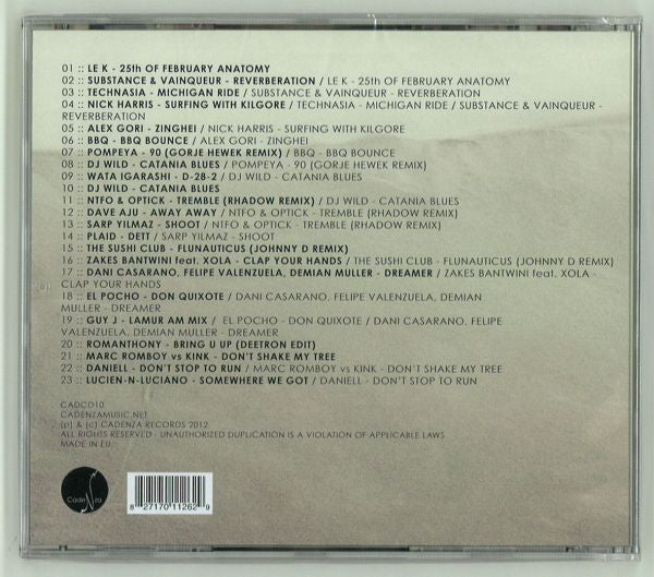 Luciano - Vagabundos 2012 (CD, Mixed) - Image 2