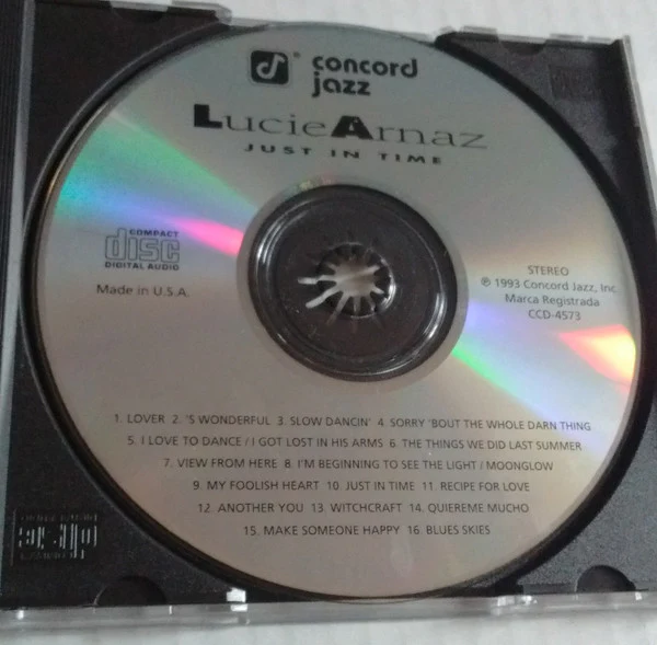 Lucie Arnaz - Just In Time (CD, Album) - Image 3