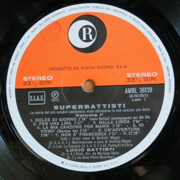 Lucio Battisti - SuperBattisti (2xLP, Comp) - Image 3