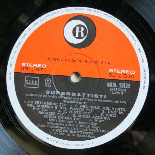 Lucio Battisti - SuperBattisti (2xLP, Comp) - Image 4