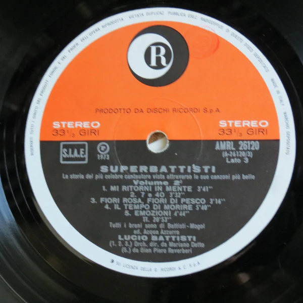 Lucio Battisti - SuperBattisti (2xLP, Comp) - Image 5