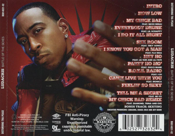 Ludacris - Battle Of The Sexes (CD, Album, Cle) - Image 2
