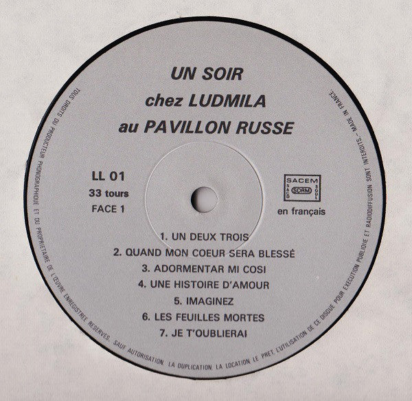 Ludmila* - Un Soir Chez Ludmila Au Pavillon Russe (LP) - Image 3