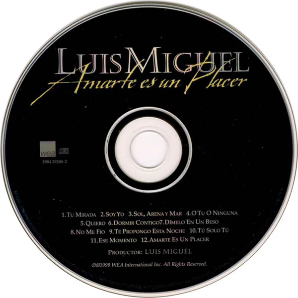 Luis Miguel - Amarte Es Un Placer (CD, Album) - Image 3